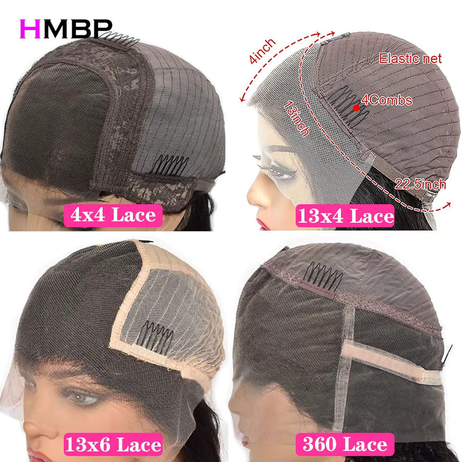 HMBP Perücke, brasilianisches Menschenhaar, lockere tiefe Welle, 425 g, Damen - Bild 5