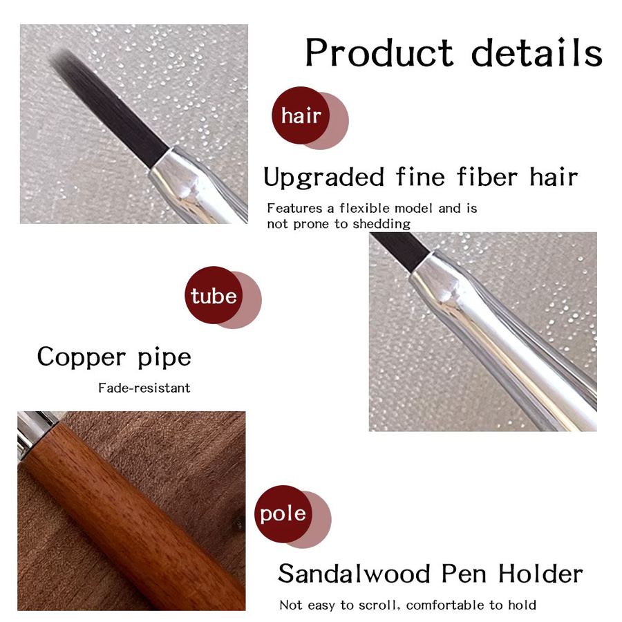 Kaniu Nagel Linien Pinsel für Nail Art und UV Gel, 1 Stück - Bild 6