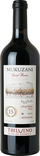 Tbilvino Mukuzani Special Reserve 2021 Rotwein, Saperavi, Georgien, trocken, 0,75 l - Bild 1