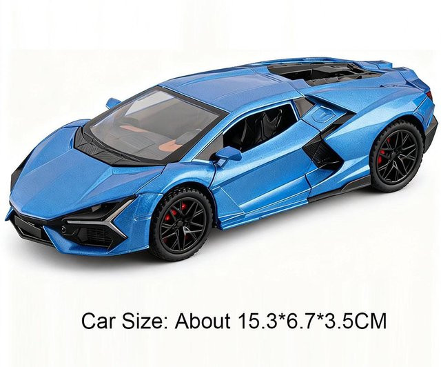 Linyi toy car Svj63 Revuelto Sportwagen Modell, 1:32 Skala, Rückzieher, ab 14 Jahren - Bild 1