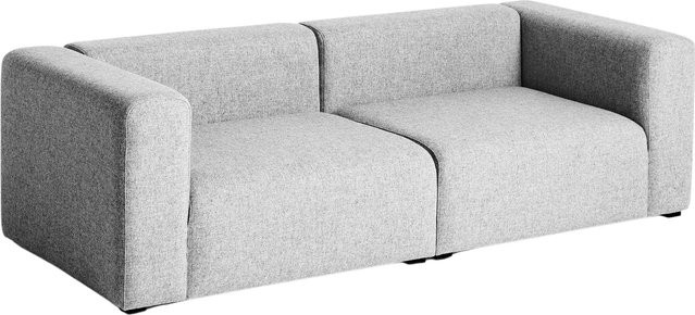 HAY Mags 2,5-Sitzer Sofa Kombination in Grau mit Stoffbezug und Armlehnen - Bild 1