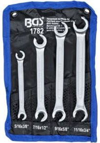 BGS Doppel-Ringschlüssel-Satz in Silber, 4-teilig, Zollgrößen - Bild 1