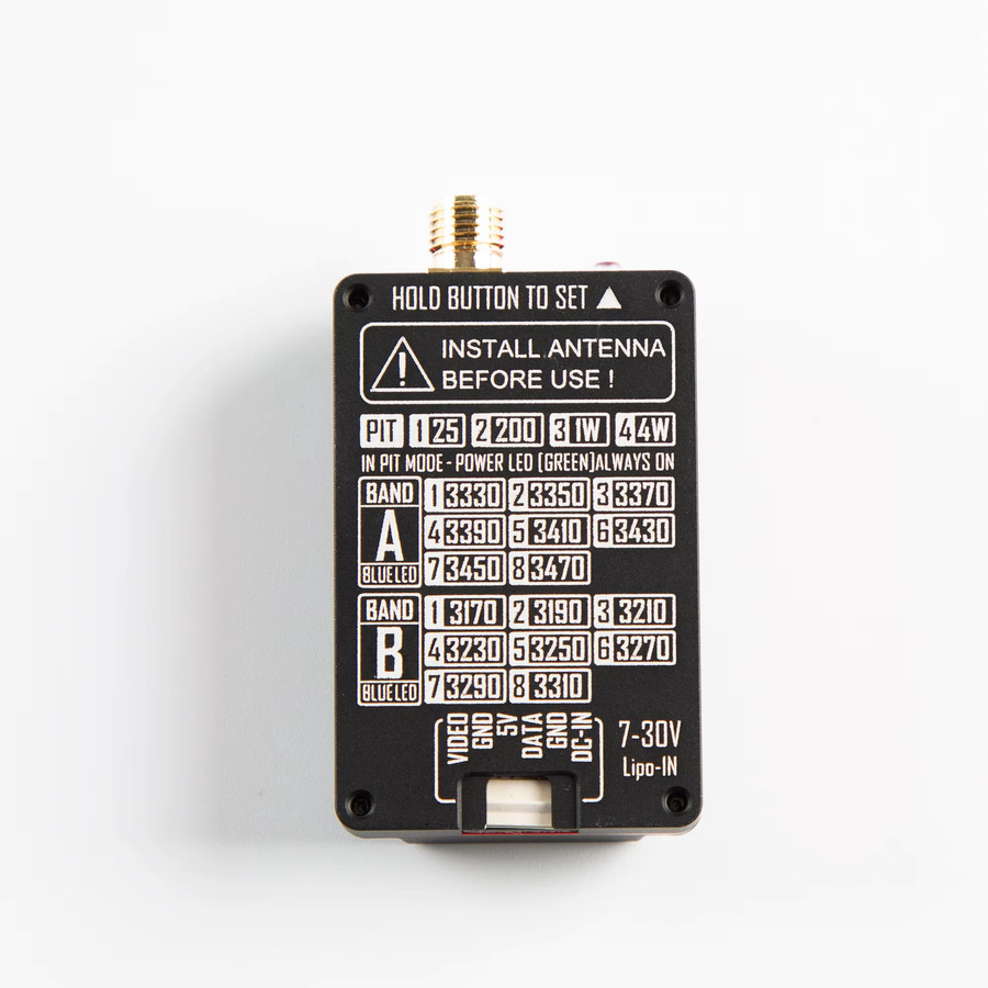 RUSHFPV 3.3G 4W VTX 7-30V Video-Sender, mit SMA-Antenne - Bild 2