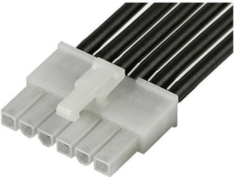Molex Buchsengehäuse-Kabel 215320-1063 in Schwarz und Transparent - Bild 1