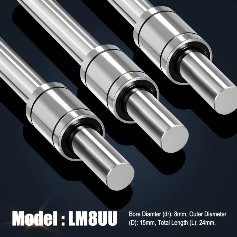 Linear Kugellager Set für 3D Drucker und CNC Maschinen LM8UU LM10UU LM12UU LM16UU für 8mm Wellen - Bild 4
