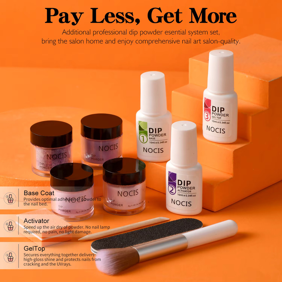 NOCIS Dip Nails Powder Kit Acryl Dipping Powder Set, Unisex - Bild 2