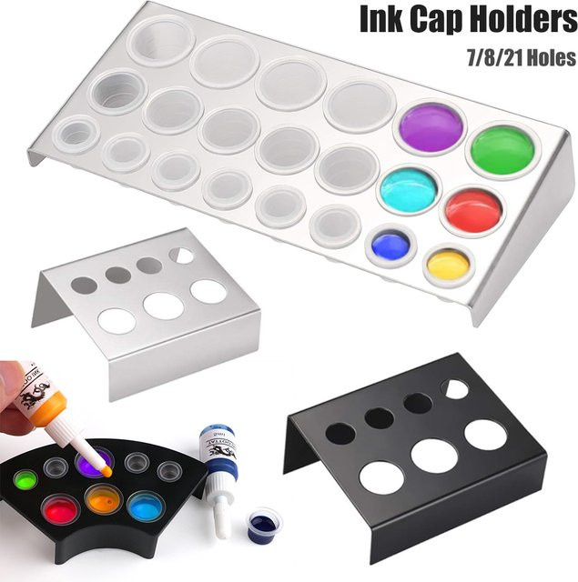 JUN.M Tattoo Ink Cup Halter, 7/8/21 Löcher, Pigment Container - Bild 1