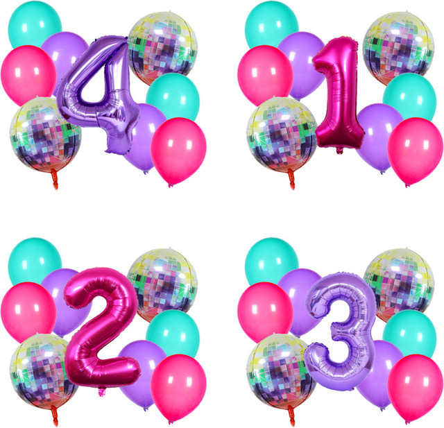 Potdemiel Zahlenballons für Kindergeburtstage und Babypartys, Mehrfarbig - Bild 1
