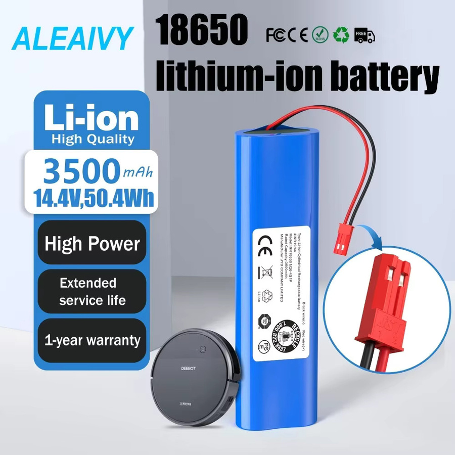 ILIFE Li-Ionen-Ersatzakku 14,4 V 3500 mAh für automatische Kehrroboter V50 V55 V8s V3s Pro V5s Pro, Blau - Bild 2