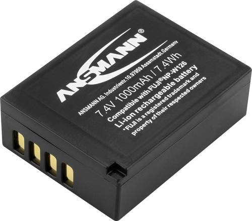 Ansmann Kamera-Akku NP-W126 Li-Ion Pack, 7.4V, 1000 mAh, Schwarz - Bild 1