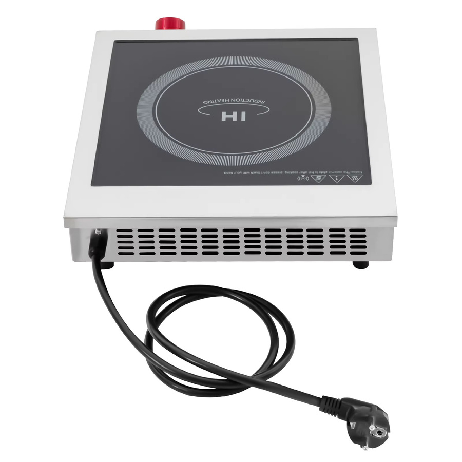 Sweetmile Gewerbliches Induktionskochfeld mit LED-Anzeige, 3500W, Schwarz-Silber - Bild 3
