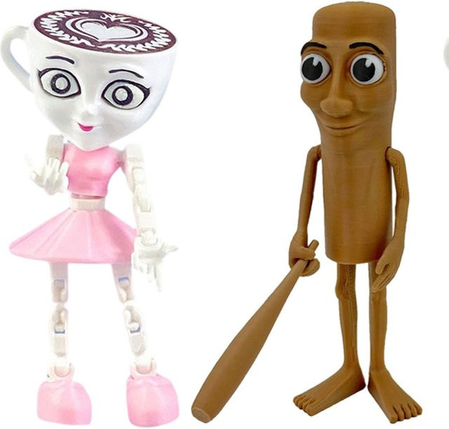 Tungtungahur Balerina Cappuccino Actionfigur, Brainbot Anime, Einzelfigur - Bild 1