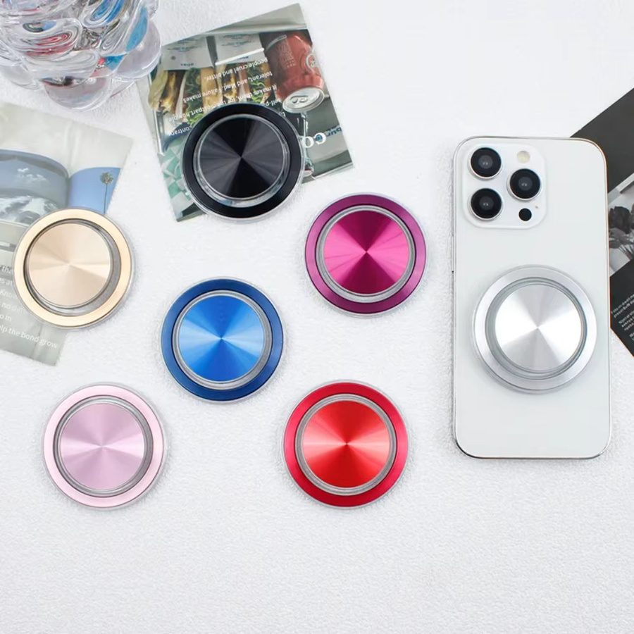 DIXSG Magnetische Telefonhalterung mit CD-Muster und Airbag-Funktion, faltbar, blau/mehrfarbig, kompatibel mit iPhone, Samsung und Xiaomi - Bild 2