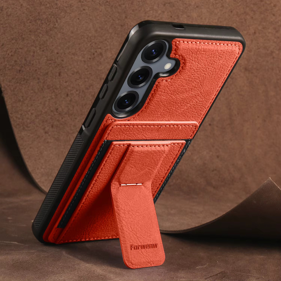 Handyhülle mit Kartenfächer und Kickstand für Samsung Galaxy A15 A35 A55 A16 A36 A56 A17 4G 5G in Purple - Bild 2