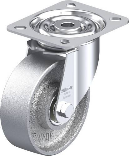 Blickle Lenkrolle LI-G 100IK in Silber mit 100 mm Rad-Durchmesser und 150 kg Tragfähigkeit - Bild 1