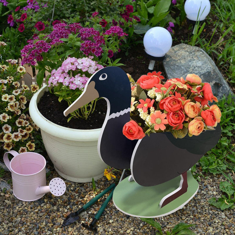Tooarts DIY Cartoon Tier Blumentopf aus Kunststoff für Sukkulenten und Desktop-Dekoration, mehrfarbig - Bild 3