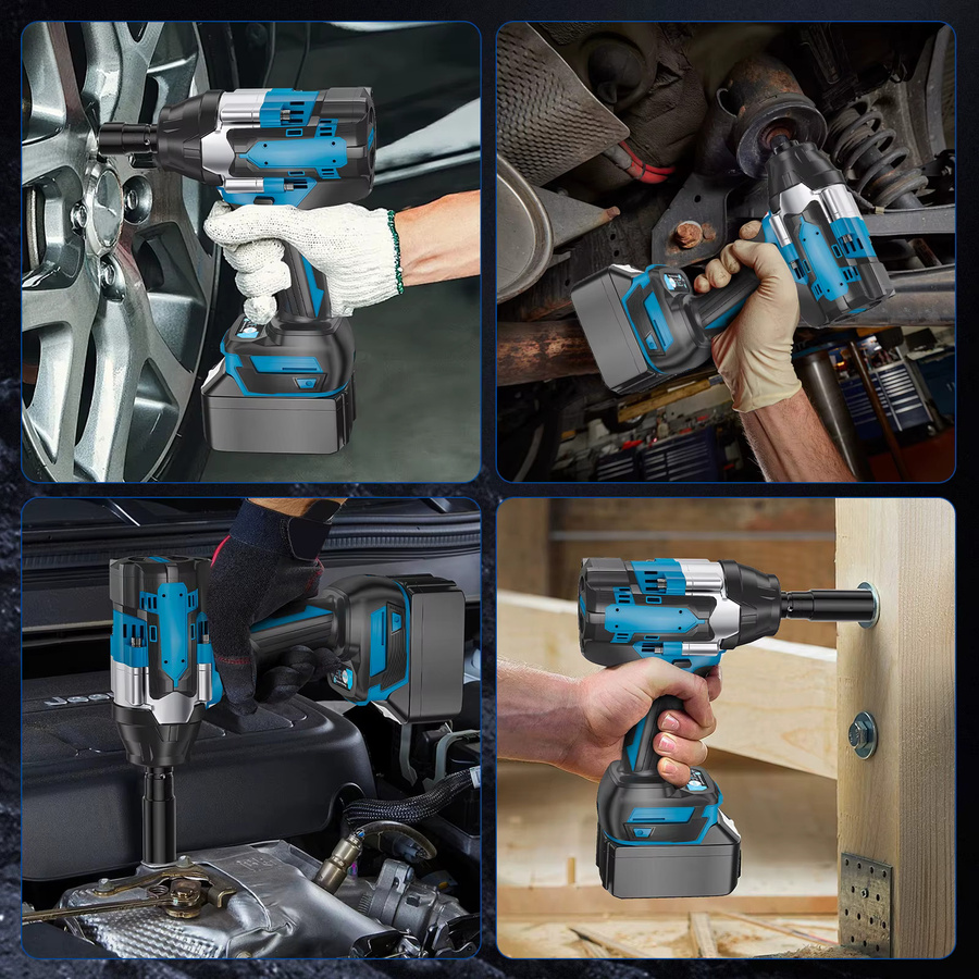 Makita Bürstenloser elektrischer Schlagschrauber mit 1800N.m Drehmoment, 5 Gänge, 1/2 Zoll Antrieb, Blau, kompatibel mit Makita LXT 18V Akku - Bild 6
