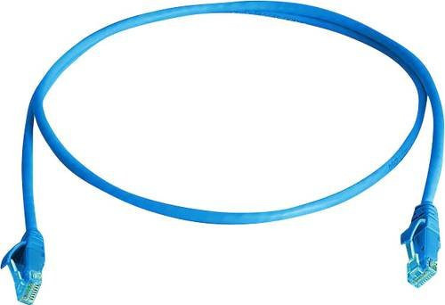Telegärtner RJ45 Patchkabel CAT 6 U/UTP Ethernet LAN Blau, Länge: 0,50 m - Bild 1
