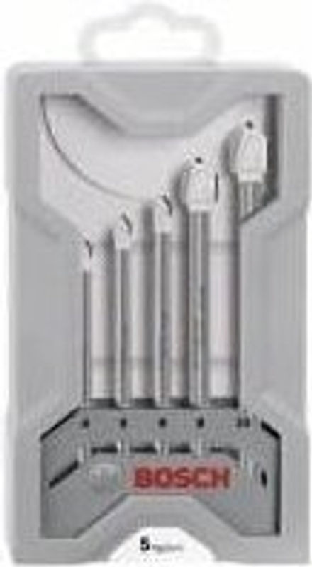 Bosch CYL-9 Ceramic Glas- und Fliesenbohrer-Set, 5-teilig, Farbe: Silber - Bild 2