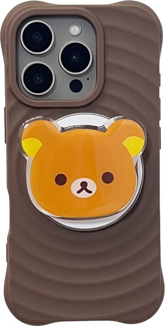 Süßer Cartoon-Bär Handyhalter Griptok in Braun für deine Handyhülle - Bild 1