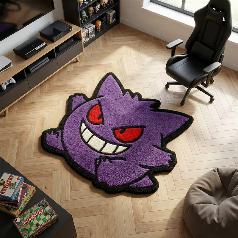Bandai Kawaii Gengar Teppich in Lila für dein Schlafzimmer oder Gaming-Zimmer - Bild 3
