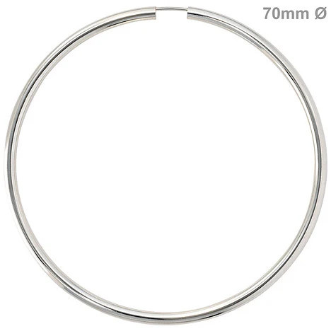 Colfem Creolen, 925 Silber, Unisex - Bild 1