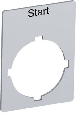 ABB SK615550-44 Textschild in Grau - Bild 1