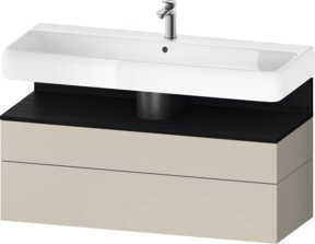 Duravit Waschtischunterschrank Qatego in Weiß, Wandmontage, B/T/H: 119 x 47 x 59 cm - Bild 1