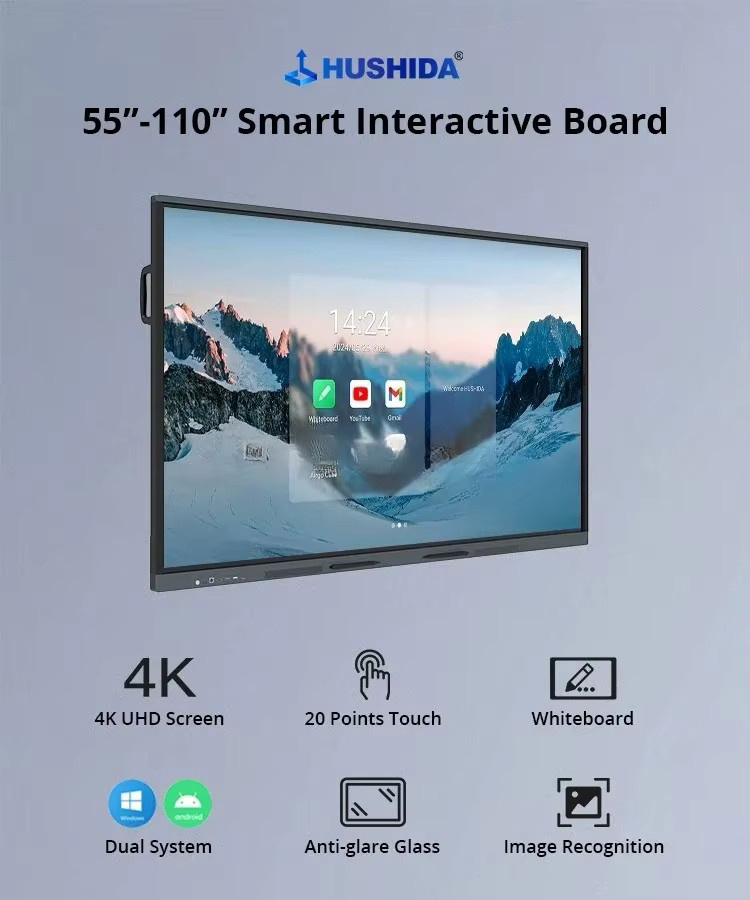 Interaktives Smart Whiteboard LED Display mit Touchscreen in Weiß - Bild 4