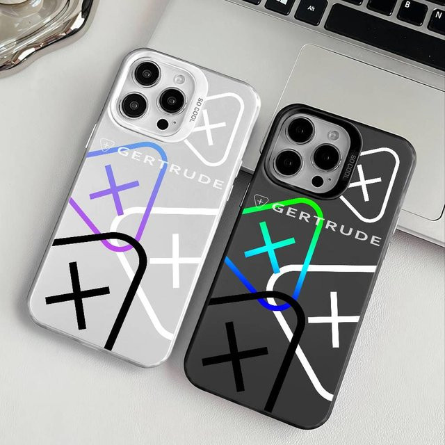 G-Gertrudes Handyhülle für Apple iPhone 17, 16, 15, 14, 13, 12 Pro Max mit Metallknopf und Galvanik-Finish - Bild 1