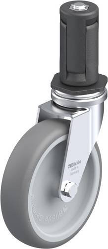 Blickle Lenkrolle LRA-TPA 100G-ER04 in Grau und Silber mit Kunststoffrad, Durchmesser: 100 mm, Tragfähigkeit: 70 kg - Bild 1