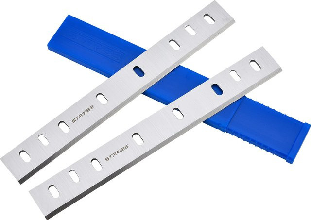 Starribs Hobelklingen Set für Ryobi AP10 AP10N, 2 Stück, Silber, Breite: 26,3 cm - Bild 1