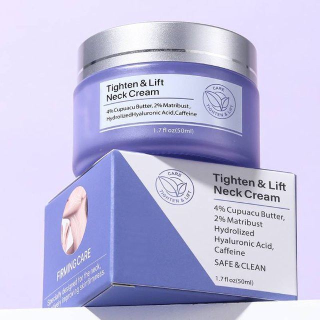 HYQING Halscreme mit Hyaluronsäure, Aloe Vera, Retinol, Normale Haut - Bild 1