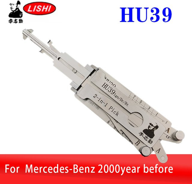 LISHI 2-in-1 Decoder HU39 Schlossöffnerwerkzeug für Mercedes-Benz ab Baujahr 2000 in Silber - Bild 1