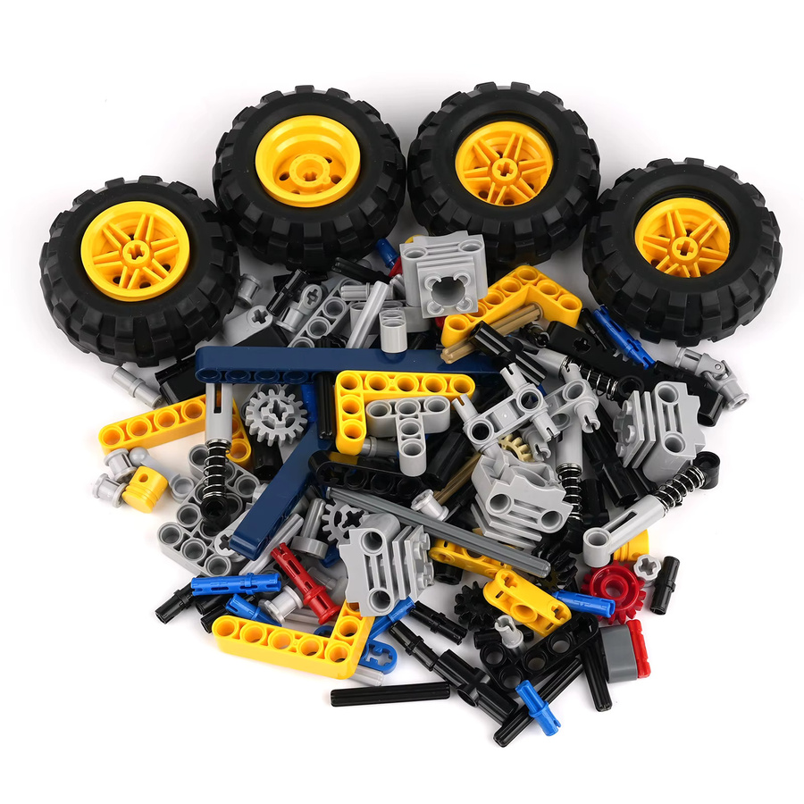 MOC Geländewagen Fahrzeugchassis, Lernset, Bausteine Modell - Bild 2