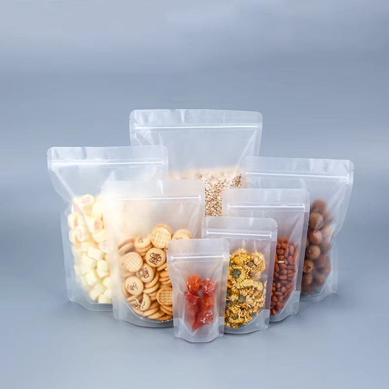 100 transparente Druckverschlussbeutel aus Kunststoff von YISU zur Lebensmittelverpackung und Aufbewahrung von Tee oder getrockneten Früchten - Bild 4
