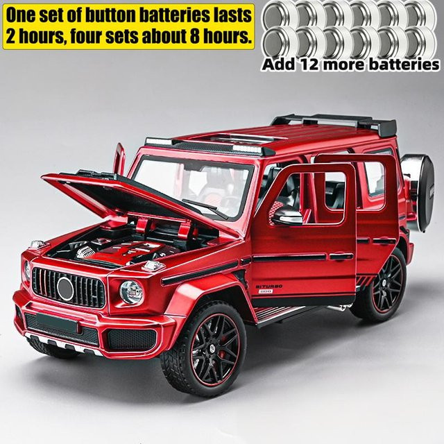 Linyi toy car Mercedes Benz G800 Modellauto, 1:24, Metall, mit Licht und Sound, ab 14 Jahren - Bild 1