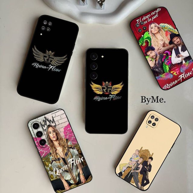 Mesuca Soft Cover Handyhülle The Queen Of Flow für Samsung Galaxy S21 S22 S23 S24 S25 S26 Ultra Plus FE 5G A52S in Schwarz - Bild 1