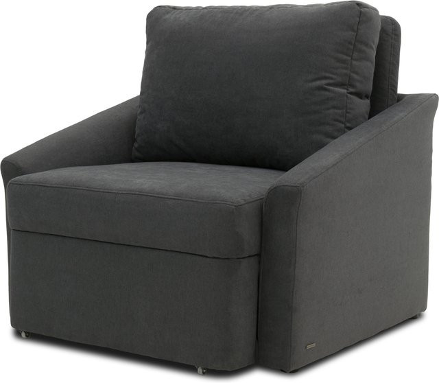 DOMO Schlafsessel Relax Box mit Boxspringfederung in Dunkelgrau, Breite: 108 cm, Tiefe: 96 cm, Höhe: 102 cm - Bild 1