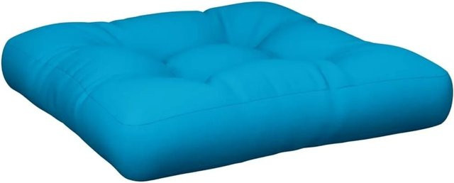 vidaXL Palettenkissen Hellblau aus Polyester, B/T/H: 58 x 58 x 10 cm - Bild 1