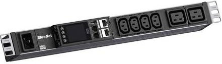 Bachmann Steckdosenleiste BM0024221 19 Zoll aus Aluminium mit Kaltgerätestecker in Schwarz - Bild 1