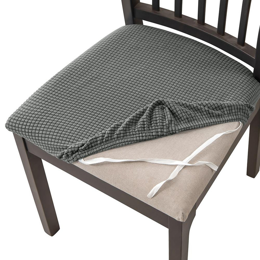 BRHUIXUE Jacquard Stuhlkissenbezüge aus Spandex-Jacquard für Esszimmerstühle, abnehmbare Stretch-Sitzbezüge aus Elasthan und Polyester - Bild 3