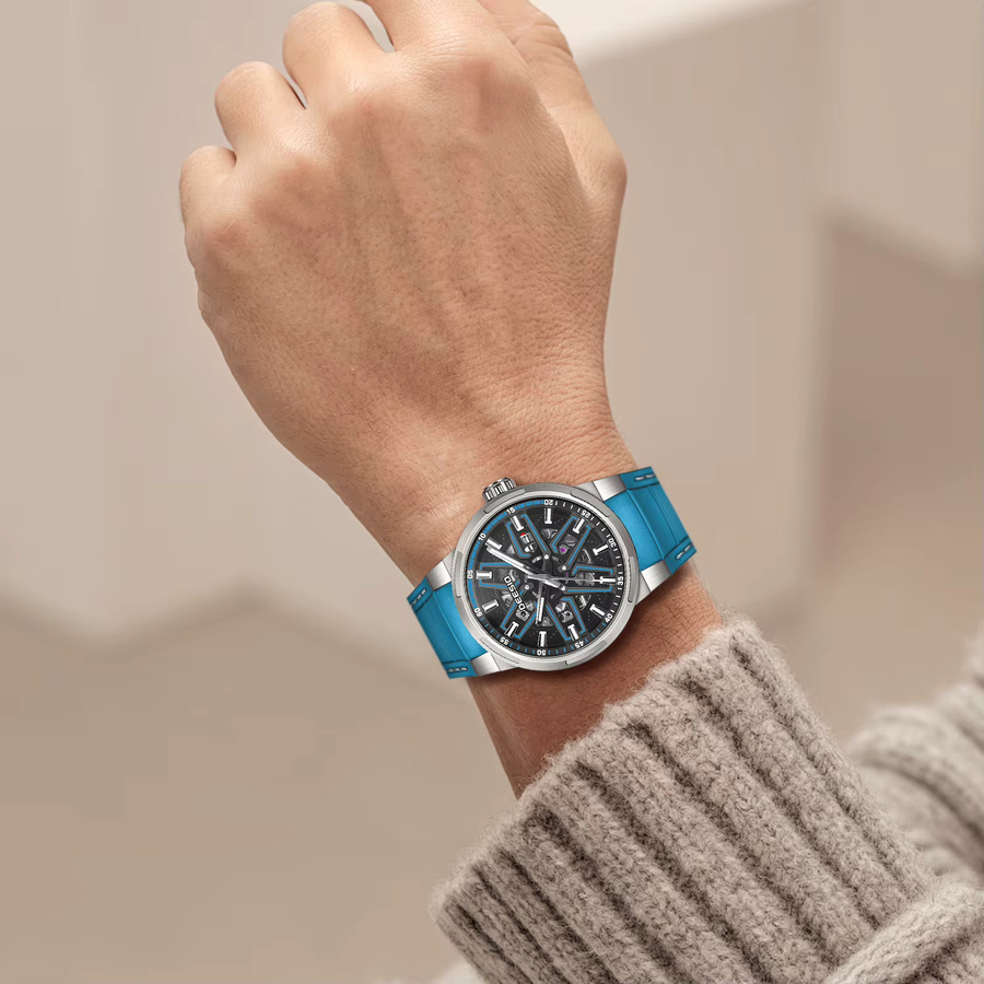 Deesio Armbanduhr, Automatik, Edelstahl, Silikon, Herren - Bild 4