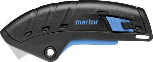 Martor Sicherheitsmesser Secupro Merak in Blau-Schwarz mit einziehbarer Klinge aus gehärtetem Stahl, L 12,8 cm x B 1,8 cm x H 5,0 cm - Bild 1