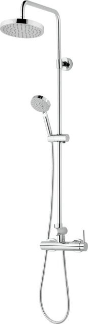 Schulte DuschMaster Rain III Modern Duschsystem mit Einhebelmischer in Chrom - Bild 1