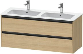 Duravit Waschtischunterschrank Ketho.2 mit 2 Schubladen, wandhängend, Farbe: Beige, B/T/H: 128 x 55 x 55 cm - Bild 1