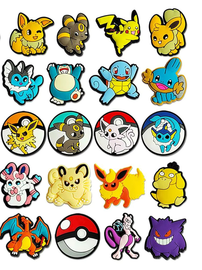 Potdemiel Schuh-Charms, Pokemon Pikachu Serie, PVC - Bild 5