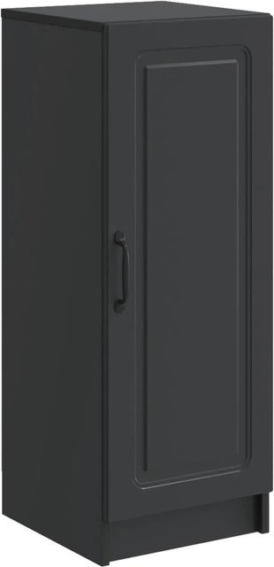 vidaXL Sideboard Schwarz Modern Matt B/T/H: 33 x 34,5 x 87 cm - Bild 1