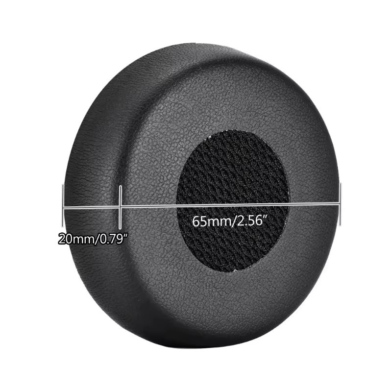 Jabra Evolve 75 75+ Ersatz-Ohrpolster aus weichem Protein-Leder mit Memory-Schaum in Schwarz - Bild 2