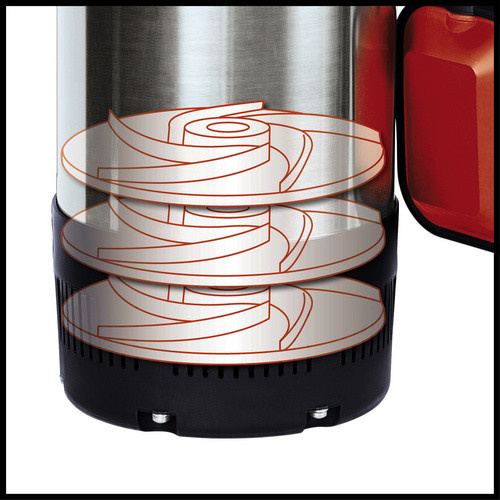 Einhell Tauchdruckpumpe GC-PP 900 N in Rot/Schwarz mit 6.000 l/h Fördermenge und 32 m Förderhöhe - Bild 5